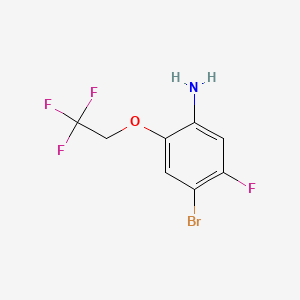 4-Bromo-5-fluoro-2-(2,2,2-trifluoroethoxy)aniline