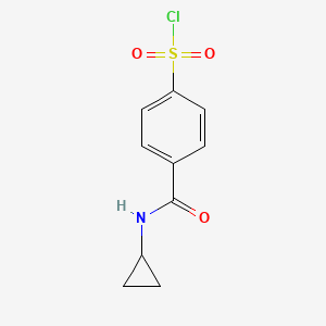 4-(Cyclopropylcarbamoyl)benzene-1-sulfonyl chloride