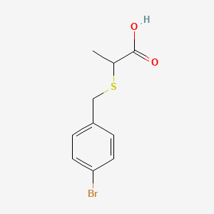 2-[(4-bromophenyl)methylsulfanyl]propanoic Acid