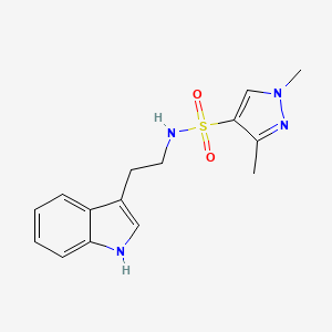 N-(2-(1H-indol-3-yl)ethyl)-1,3-dimethyl-1H-pyrazole-4-sulfonamide