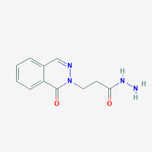 molecular formula C11H12N4O2 B2364905 3-(1-氧代酞嗪-2(1H)-基)丙酰肼 CAS No. 618442-00-5
