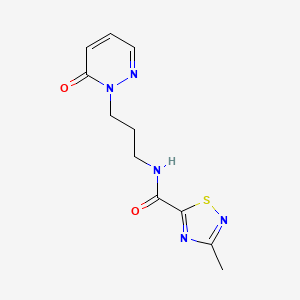 3-methyl-N-(3-(6-oxopyridazin-1(6H)-yl)propyl)-1,2,4-thiadiazole-5-carboxamide