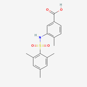 4-Methyl-3-(2,4,6-trimethylbenzenesulfonamido)benzoic acid