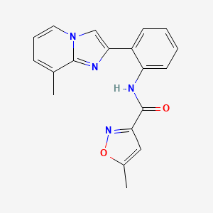 5-methyl-N-(2-(8-methylimidazo[1,2-a]pyridin-2-yl)phenyl)isoxazole-3-carboxamide