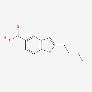 molecular formula C13H14O3 B2364950 2-Butylbenzo[b]furan-5-carboxylic acid CAS No. 1447931-31-8