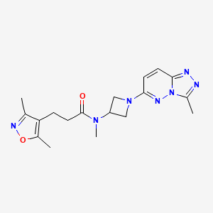 3-(3,5-dimethylisoxazol-4-yl)-N-methyl-N-(1-(3-methyl-[1,2,4]triazolo[4,3-b]pyridazin-6-yl)azetidin-3-yl)propanamide