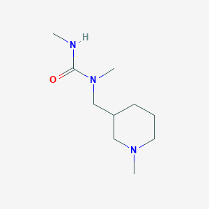 molecular formula C10H21N3O B2364969 1,3-二甲基-1-[(1-甲基哌啶-3-基)甲基]脲 CAS No. 1893999-61-5