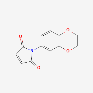 molecular formula C12H9NO4 B2364982 1-(2,3-dihydro-1,4-benzodioxin-6-yl)-1H-pyrrole-2,5-dione CAS No. 511239-02-4