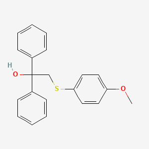 2-[(4-Methoxyphenyl)sulfanyl]-1,1-diphenyl-1-ethanol