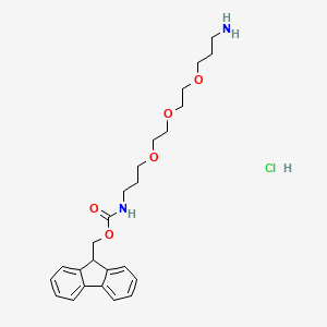 molecular formula C25H35ClN2O5 B2364995 1-(9-Fluorenylmethyloxycarbonyl-amino)-4,7,10-trioxa-13-tridecanamine hydrochloride CAS No. 868599-75-1