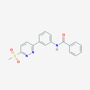N-(3-(6-(methylsulfonyl)pyridazin-3-yl)phenyl)benzamide