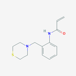 N-[2-(Thiomorpholin-4-ylmethyl)phenyl]prop-2-enamide