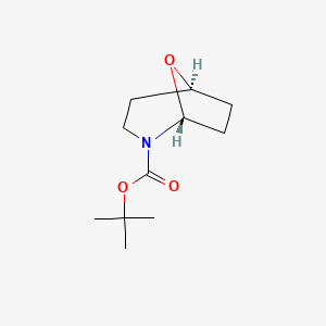 molecular formula C11H19NO3 B2365049 叔丁基 (1R,5S)-8-氧杂-2-氮杂双环[3.2.1]辛烷-2-甲酸酯 CAS No. 2490344-59-5