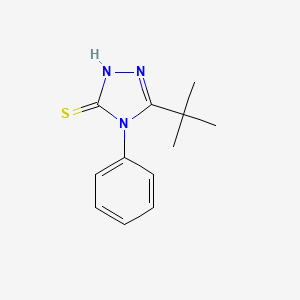 molecular formula C12H15N3S B2365050 5-tert-butyl-4-phenyl-4H-1,2,4-triazole-3-thiol CAS No. 874791-21-6