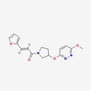(E)-3-(furan-2-yl)-1-(3-((6-methoxypyridazin-3-yl)oxy)pyrrolidin-1-yl)prop-2-en-1-one