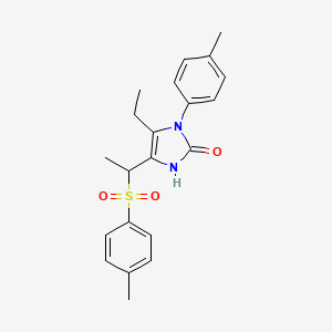 5-ethyl-1-(4-methylphenyl)-4-{1-[(4-methylphenyl)sulfonyl]ethyl}-1,3-dihydro-2H-imidazol-2-one