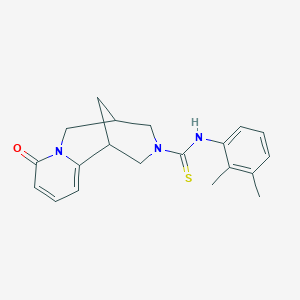 molecular formula C20H23N3OS B2365074 N-(2,3-dimethylphenyl)-8-oxo-4,5,6,8-tetrahydro-1H-1,5-methanopyrido[1,2-a][1,5]diazocine-3(2H)-carbothioamide CAS No. 399002-46-1