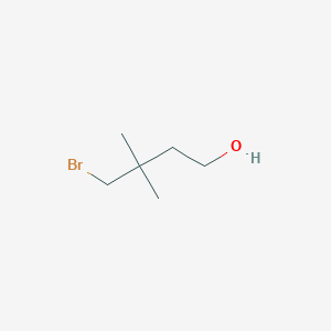 molecular formula C6H13BrO B2365075 4-Bromo-3,3-dimethylbutan-1-ol CAS No. 2137640-71-0