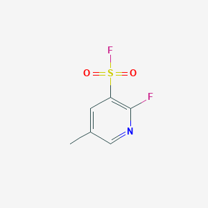 molecular formula C6H5F2NO2S B2365104 2-Fluoro-5-methylpyridine-3-sulfonyl fluoride CAS No. 2305255-42-7