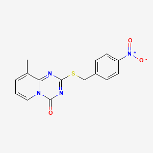 9-Methyl-2-[(4-nitrophenyl)methylsulfanyl]pyrido[1,2-a][1,3,5]triazin-4-one