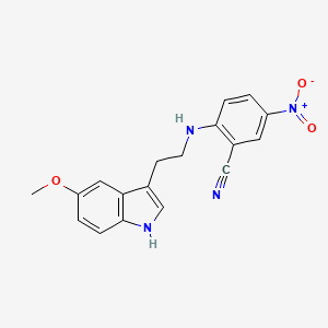 2-{[2-(5-methoxy-1H-indol-3-yl)ethyl]amino}-5-nitrobenzonitrile