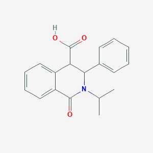 molecular formula C19H19NO3 B2365134 2-Isopropyl-1-oxo-3-phenyl-1,2,3,4-tetrahydroisoquinoline-4-carboxylic acid CAS No. 1189749-27-6