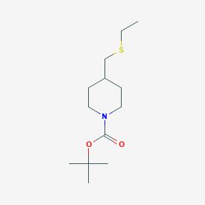 molecular formula C13H25NO2S B2365135 Tert-butyl 4-(ethylsulfanylmethyl)piperidine-1-carboxylate CAS No. 2377031-20-2
