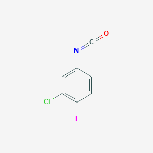 molecular formula C7H3ClINO B2365156 2-氯-1-碘-4-异氰酸苯酯 CAS No. 1261790-72-0