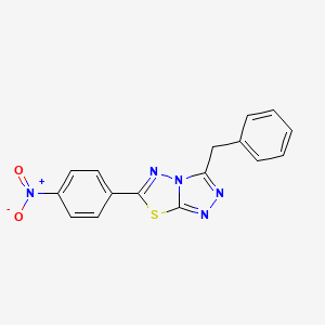 3-Benzyl-6-(4-nitrophenyl)-[1,2,4]triazolo[3,4-b][1,3,4]thiadiazole