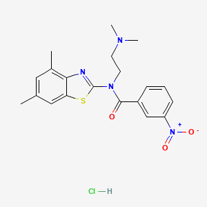 N-(2-(dimethylamino)ethyl)-N-(4,6-dimethylbenzo[d]thiazol-2-yl)-3-nitrobenzamide hydrochloride