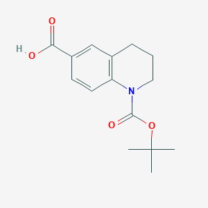 molecular formula C15H19NO4 B2365191 1-(tert-Butoxycarbonyl)-1,2,3,4-tetrahydroquinoline-6-carboxylic acid CAS No. 1097161-04-0