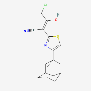2-[4-(Adamantan-1-yl)-2,3-dihydro-1,3-thiazol-2-ylidene]-4-chloro-3-oxobutanenitrile