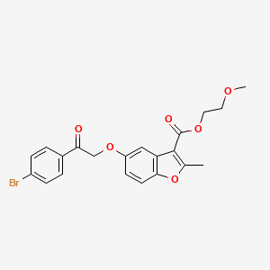 2-Methoxyethyl 5-[2-(4-bromophenyl)-2-oxoethoxy]-2-methyl-1-benzofuran-3-carboxylate