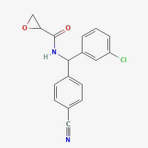 N-[(3-Chlorophenyl)-(4-cyanophenyl)methyl]oxirane-2-carboxamide