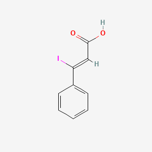molecular formula C9H7IO2 B2365234 (Z)-3-Iodo-3-phenylacrylic acid CAS No. 18777-07-6
