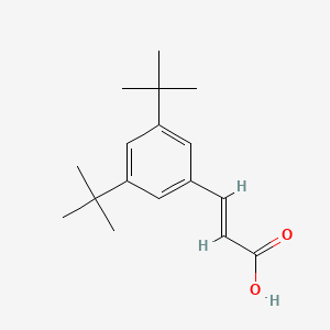 molecular formula C17H24O2 B2365241 3-(3,5-Ditert-butylphenyl)acrylic acid CAS No. 67688-90-8