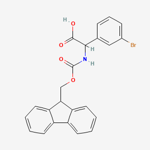 2-(3-Bromophenyl)-2-(9H-fluoren-9-ylmethoxycarbonylamino)acetic acid