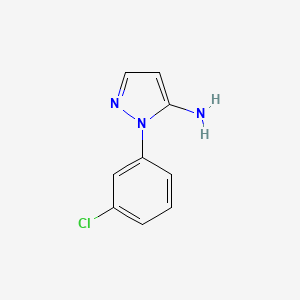molecular formula C9H8ClN3 B2365270 1-(3-chlorophenyl)-1H-pyrazol-5-amine CAS No. 15001-15-7