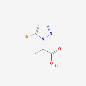 molecular formula C6H7BrN2O2 B2365316 2-(5-bromo-1H-pyrazol-1-yl)propanoic acid CAS No. 1855907-26-4