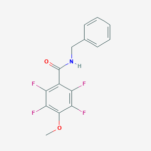 molecular formula C15H11F4NO2 B236533 N-benzyl-2,3,5,6-tetrafluoro-4-methoxybenzamide 