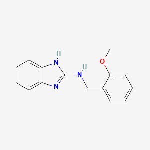 molecular formula C15H15N3O B2365358 N-[(2-methoxyphenyl)methyl]-1H-benzimidazol-2-amine CAS No. 929341-46-8