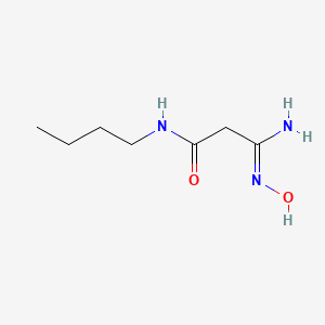 molecular formula C7H15N3O2 B2365372 N-butyl-2-(N'-hydroxycarbamimidoyl)acetamide CAS No. 565207-40-1