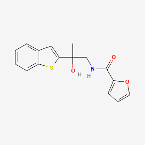 molecular formula C16H15NO3S B2365373 N-(2-(苯并[b]噻吩-2-基)-2-羟基丙基)呋喃-2-甲酰胺 CAS No. 2034471-20-8