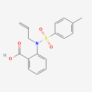 molecular formula C17H17NO4S B2365389 2-[(4-Methylphenyl)sulfonyl-prop-2-enylamino]benzoic acid CAS No. 324057-41-2