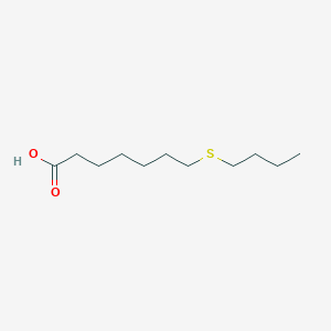 molecular formula C11H22O2S B2365393 7-Butylsulfanylheptanoic acid CAS No. 298684-64-7
