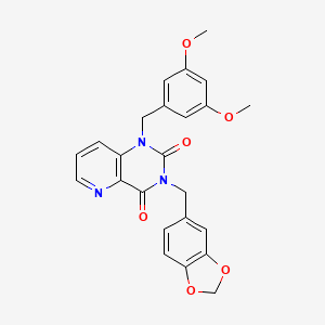 B2365414 3-(benzo[d][1,3]dioxol-5-ylmethyl)-1-(3,5-dimethoxybenzyl)pyrido[3,2-d]pyrimidine-2,4(1H,3H)-dione CAS No. 921841-05-6