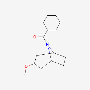 molecular formula C15H25NO2 B2365415 环己基((1R,5S)-3-甲氧基-8-氮杂双环[3.2.1]辛-8-基)甲酮 CAS No. 2309311-01-9