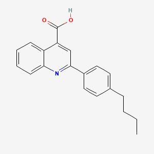 molecular formula C20H19NO2 B2365435 2-(4-丁基苯基)喹啉-4-甲酸 CAS No. 183670-22-6