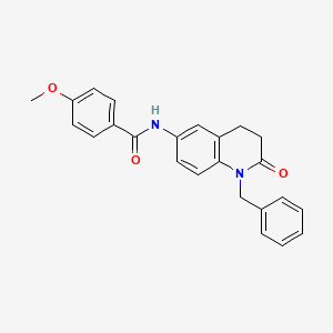 molecular formula C24H22N2O3 B2365447 N-(1-苄基-2-氧代-1,2,3,4-四氢喹啉-6-基)-4-甲氧基苯甲酰胺 CAS No. 954660-60-7