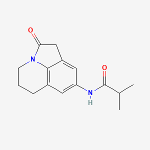 molecular formula C15H18N2O2 B2365476 N-(2-氧代-2,4,5,6-四氢-1H-吡咯并[3,2,1-ij]喹啉-8-基)异丁酰胺 CAS No. 898410-75-8